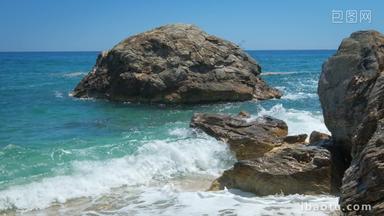 米洛斯岛希腊岩石夏天